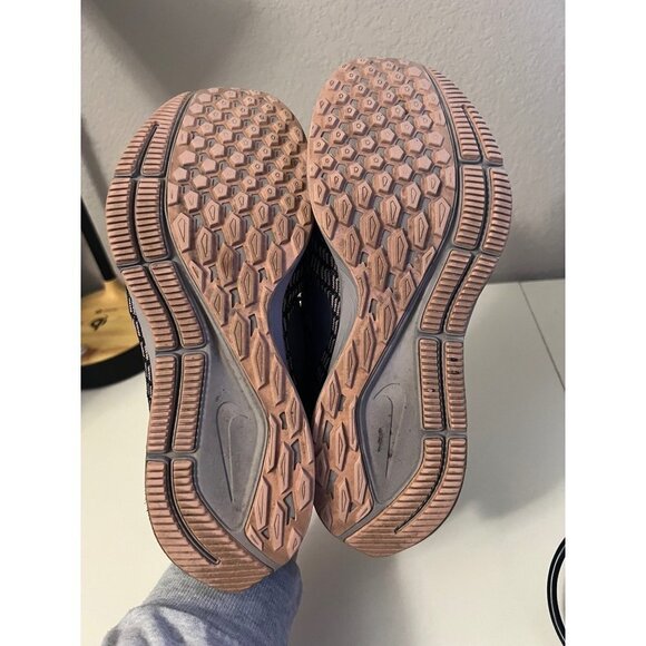 Nike | Air Zoom‎ Pegasus 35 Gray Pink Running Shoes 942855-006 Women's Sz 8 - Picture 5 of 7